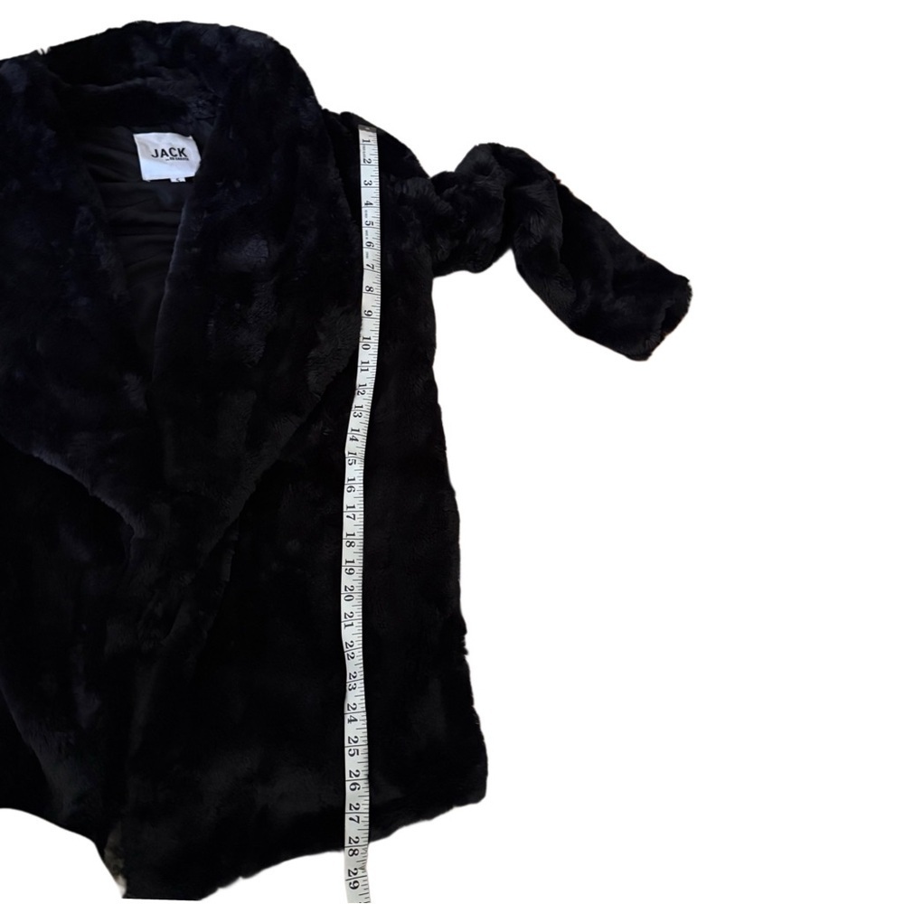 Jack by BB Dakota Elegant Black Faux Fur Jacket Size Small - Picture 13 of 14